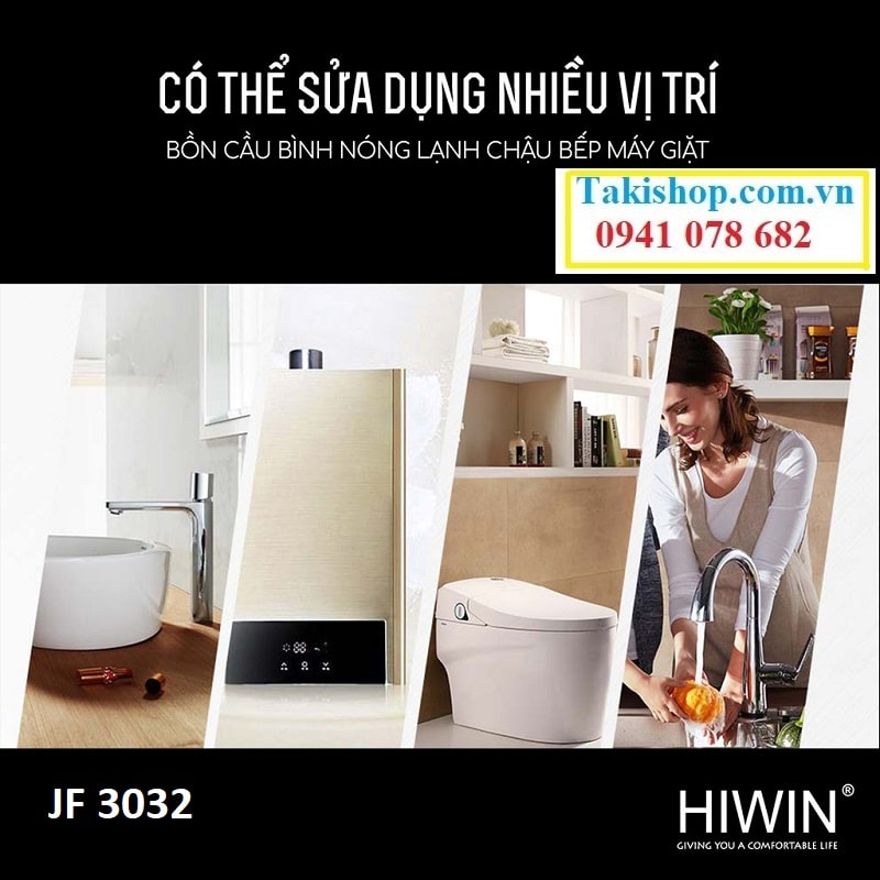 Van góc Hiwin giảm áp lực nước dùng cho nhiều vị trí trong gia đình
