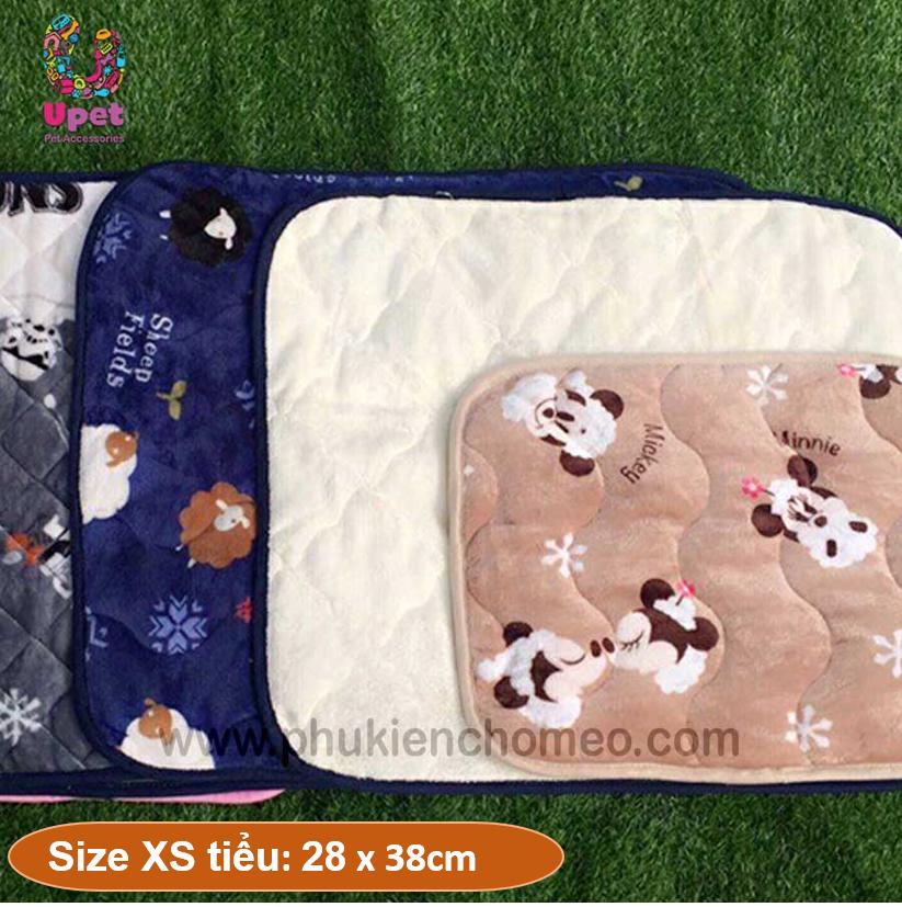 SP626 - Thảm nhung 4 SIZE (hanpet 4711423) thảm nằm chó mèo màu ngẫu nhiên