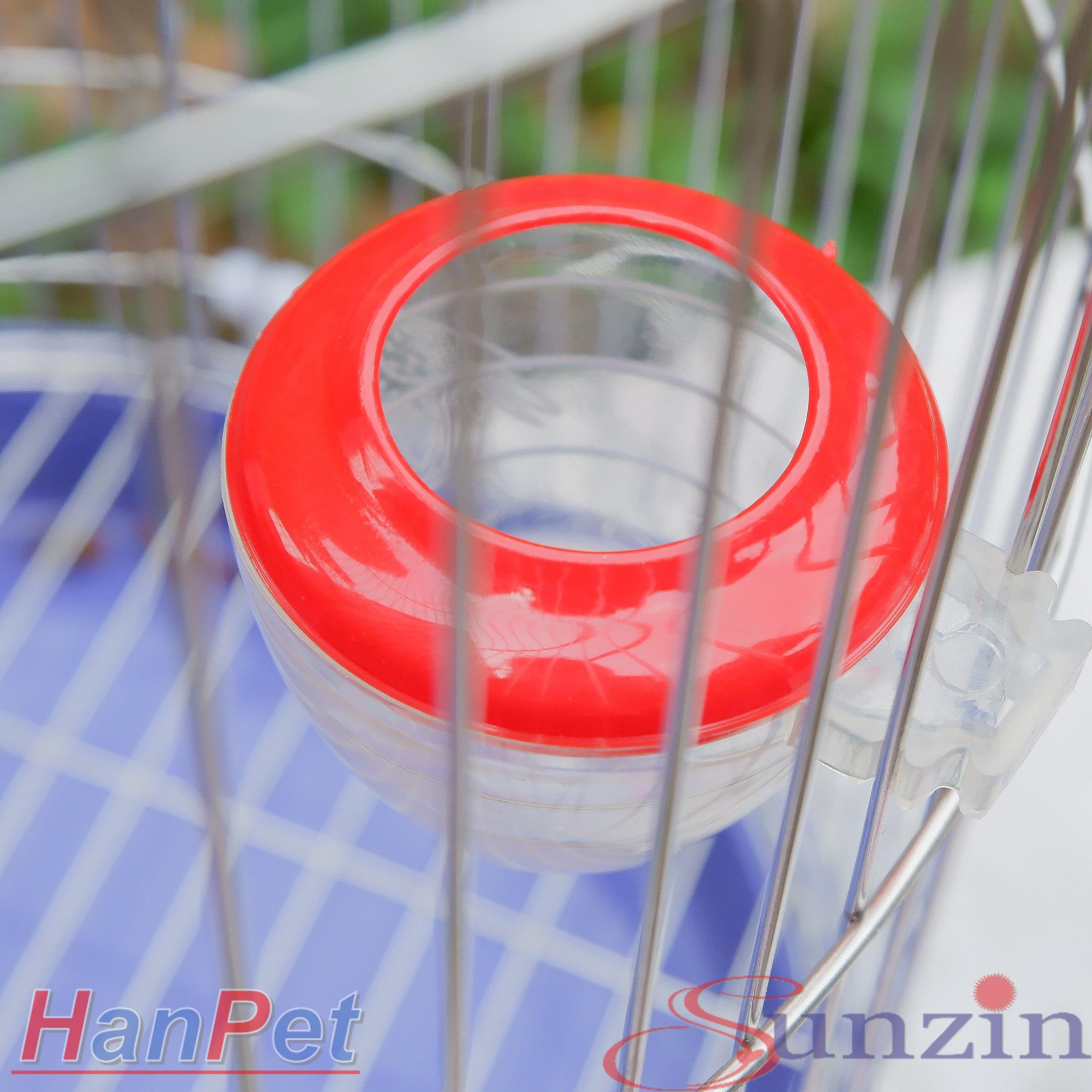 bộ  máng ăn + uống cho chim (bộ  tròn) dạng treo chuồng lồng - máng ăn uống chim cảnh, gà tre, gà đá,nhím, chuột (hanpet 603b) cóng chim