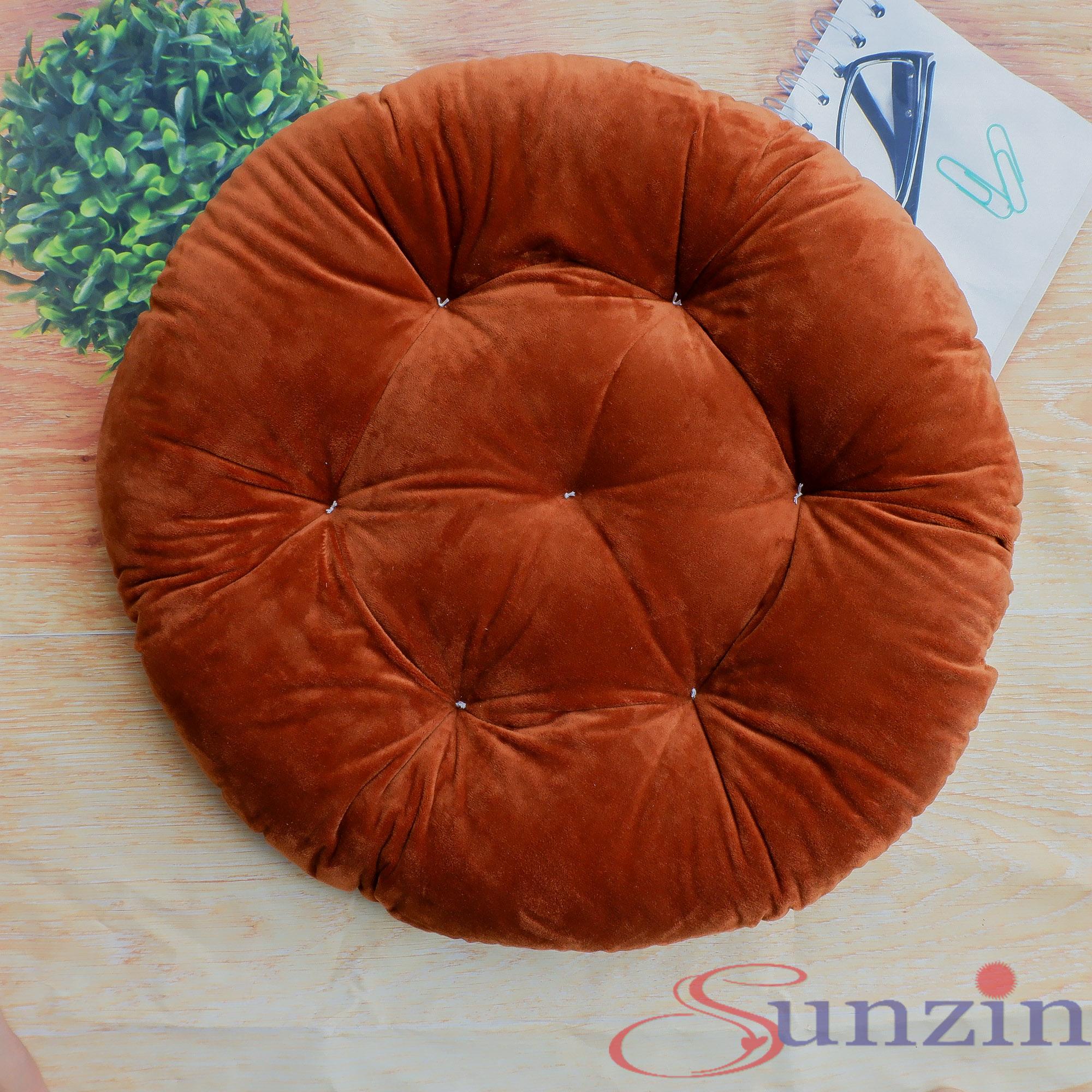 Nệm ngủ hình tròn 2 mặt, thảm ngủ ấm áp cho thú cưng - ổ chó, ổ mèo size L - kích thước 62cm cao 15cm (hanpet 611c)