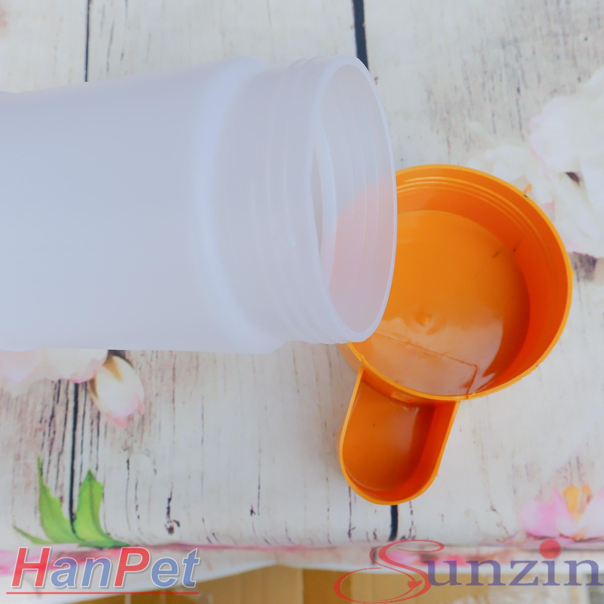 Bình uống nước gia cầm tự động cấp nước - Dạng trụ đứng đặt nền (18x10cm) - máng uống chim cảnh gà chọi, gà tre, gà đá,nhím, chuột (hanpet 603g)