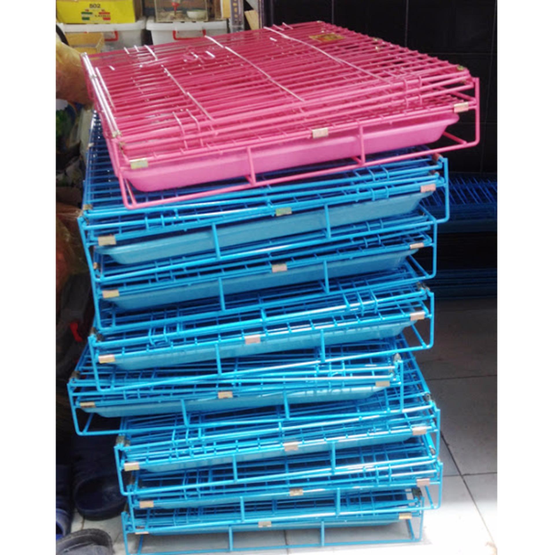 Chuồng Lồng /cũi sắt sơn tĩnh điện, phù hợp với chó mèo dưới 8kg (45x60cm cao 60cm) hanpet 388