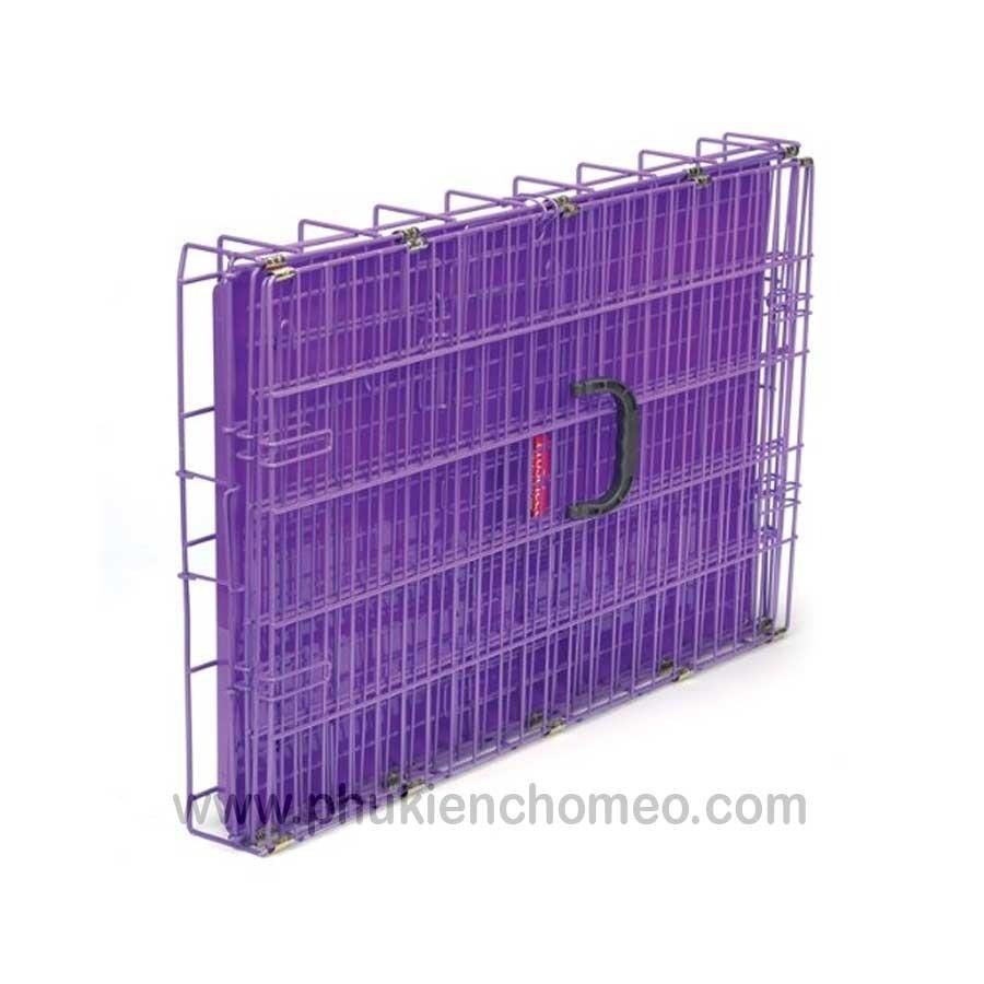 Chuồng nuôi chó mèo Hanpet SD - lồng nuôi chó mèo - chuồng chó - lồng chó gấp gọn sơn tĩnh điện CÓ 4 SIZE (màu ngẫu nhiên)