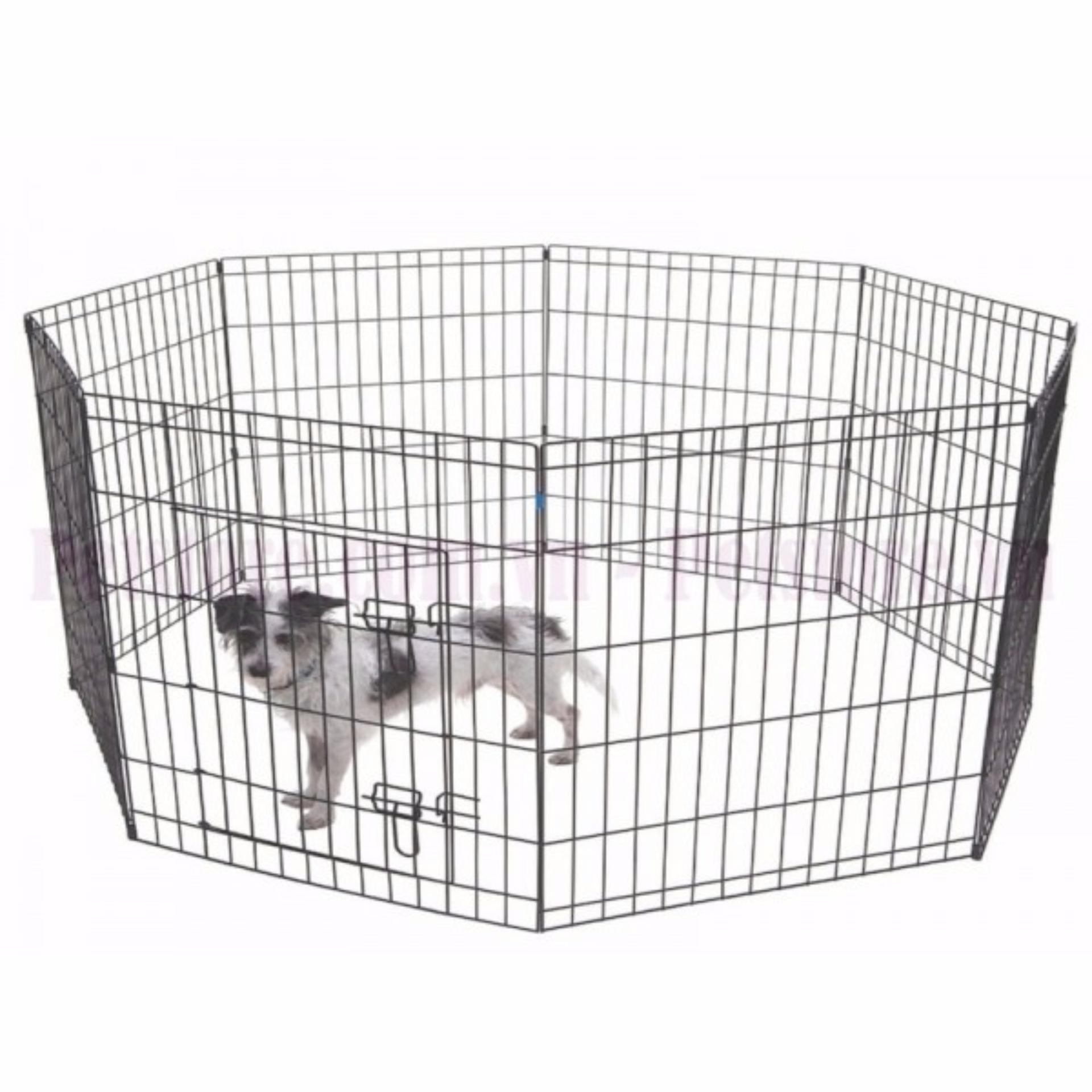 Quây chó sơn tính điện - Hàng rào 6 tấm 60x63 - cũi chó hanpet 501