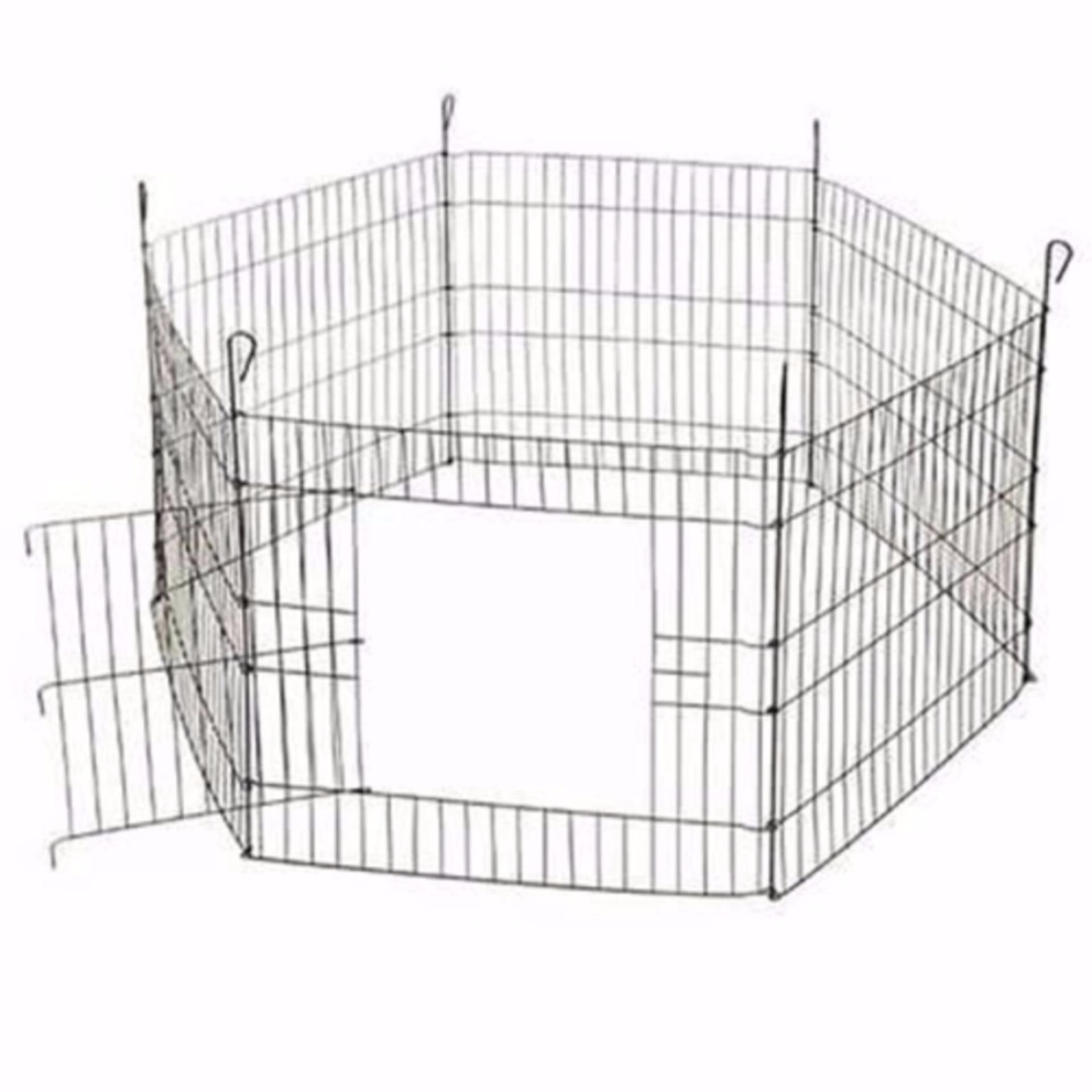 Quây chó sơn tính điện - Hàng rào 6 tấm 60x63 - cũi chó hanpet 501