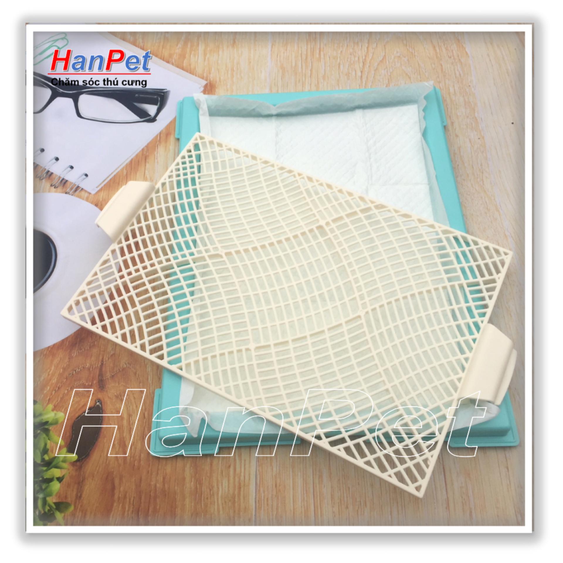 Khay vệ sinh chó (hanpet khay vs) 4 loại KHAY GHẾ NGỒI / KHAY DẸT CHÉO / KHAY DẸT TRỤ CÓ VÁCH / KHAY DẸT CẢI TIẾN