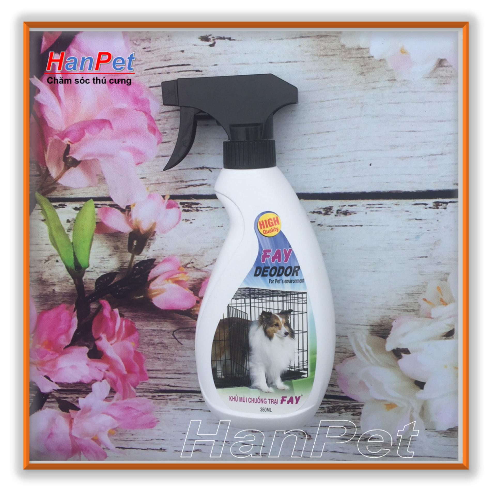 Xịt khử mùi hôi của chó mèo - FAY 350ml - diệt khuẩn môi trường (hanpet 239)
