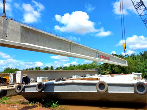 Thi công gói thầu số 1 (Đoạn tuyến trên địa bàn huyện Mỏ Cày Nam, huyện Thạnh Phú, tỉnh Bến Tre