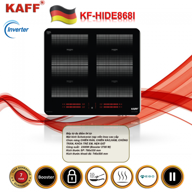 Bếp Từ KF-HIDE868I – Sự Lựa Chọn Hoàn Hảo Cho Không Gian Bếp Sang Trọng
