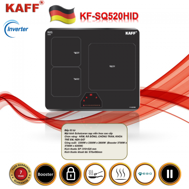 Bếp Từ KF-SQ520HID – Giải Pháp Tối Ưu Cho Gian Bếp Hiện Đại