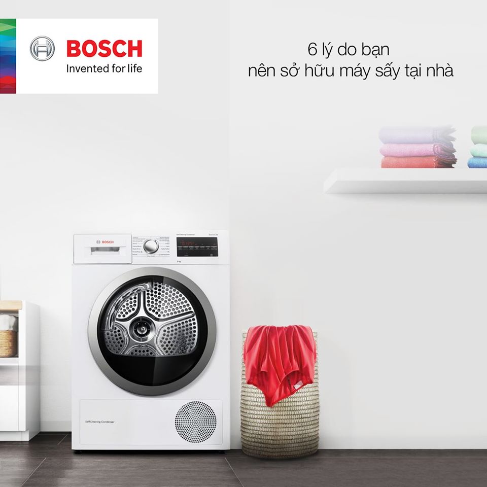 6 lý do bạn nên sở hữu máy sấy quần áo tại nhà