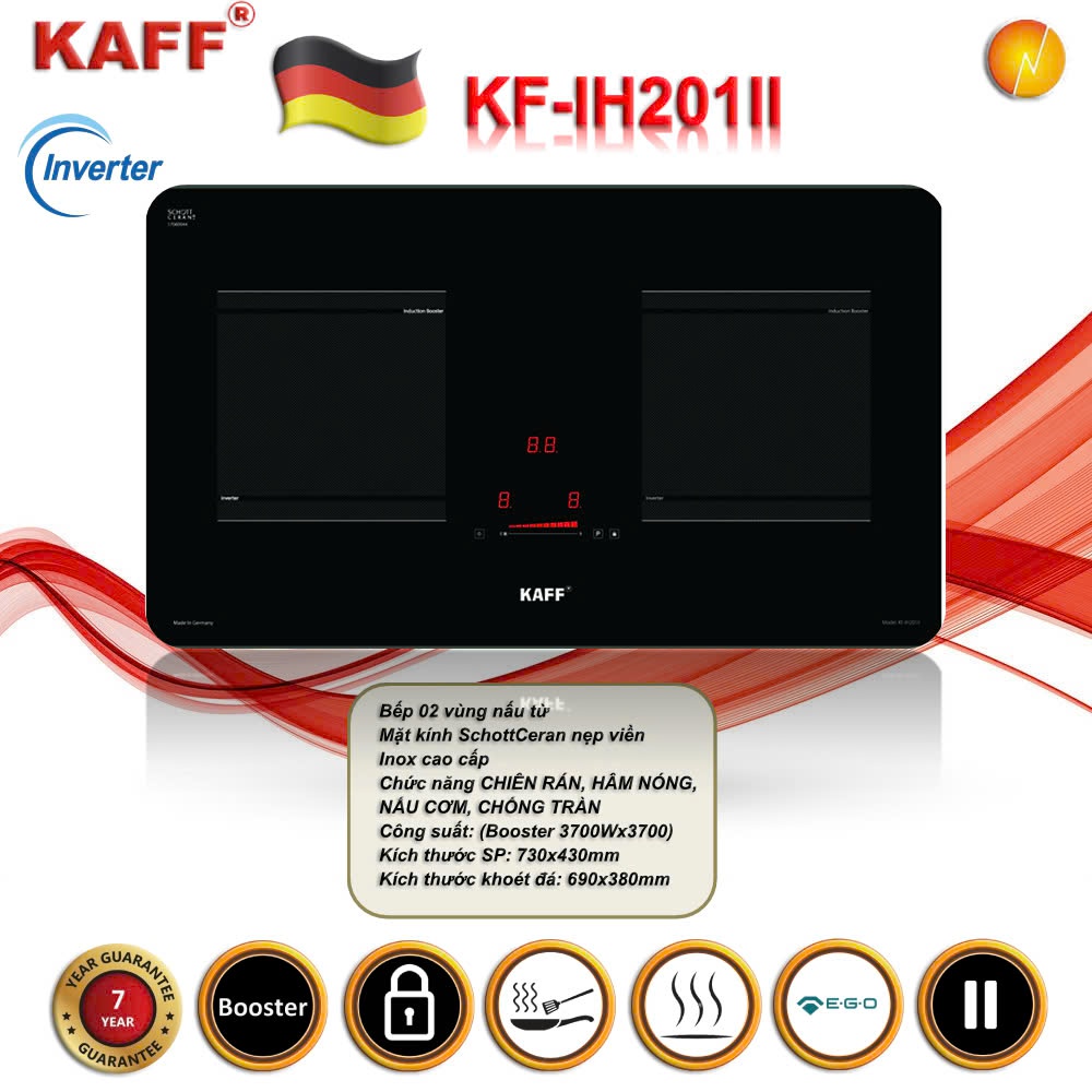 KF-IH201II – Bếp Từ Đôi Hoàn Hảo Cho Không Gian Bếp Hiện Đại