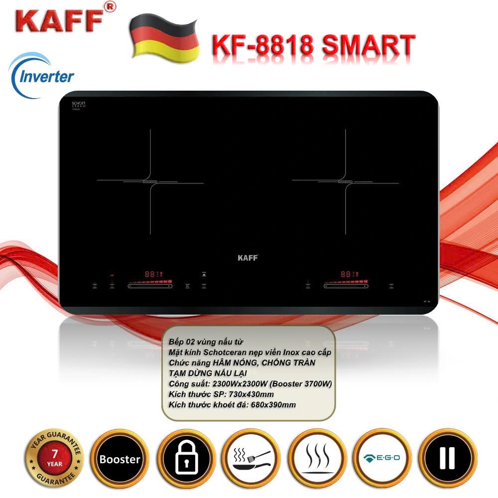 Bếp từ KAFF KF-8818 Smart - Bếp mới, công nghệ mới, thế hệ mới