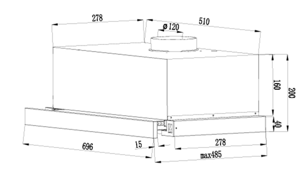 Máy hút mùi Latino LT-700ET