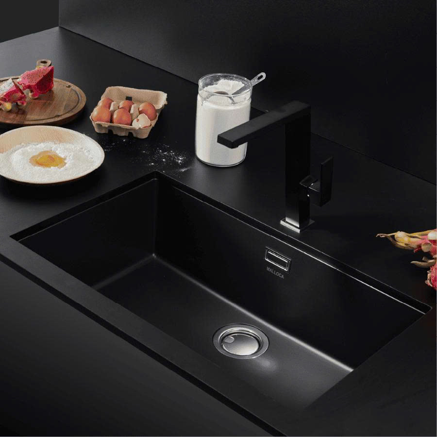Vòi nóng lạnh đồng thau sơn phủ Malloca K131BL