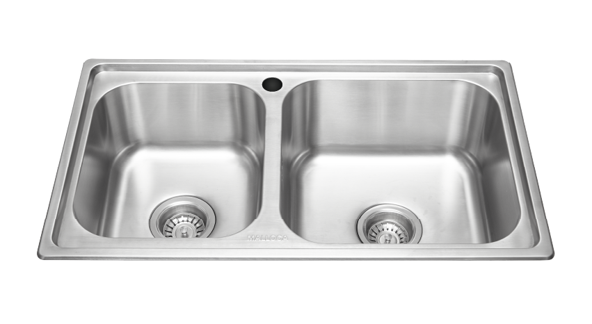 Chậu rửa đôi không cánh dự án Malloca MS 2076EP
