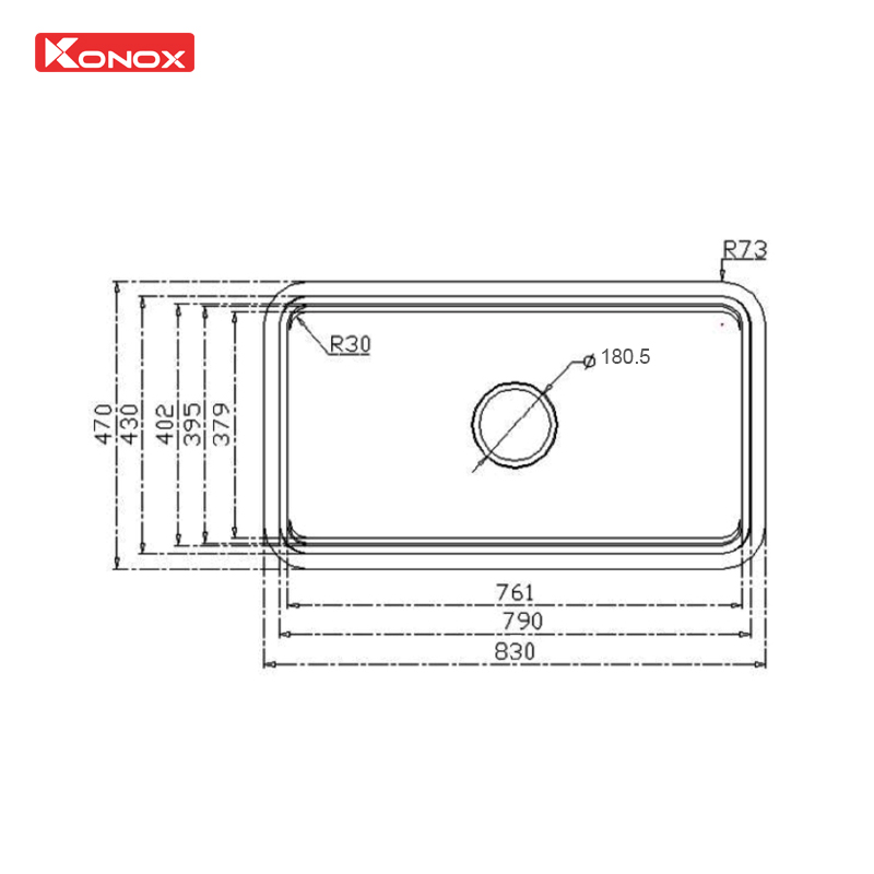 Chậu rửa KONOX Workstation Sink Dekor 8347SU