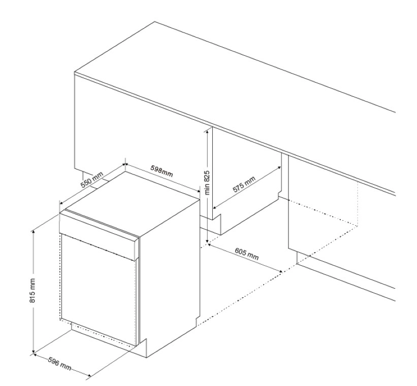 Máy rửa chén âm tủ tự động mở cửa Malloca MDW147713AD