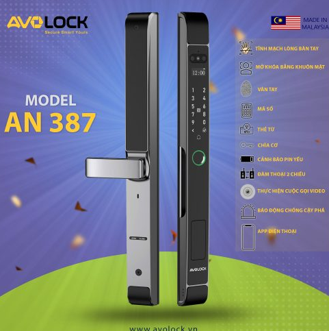 Khóa Điện Tử AVOLOCK AN-387 Black