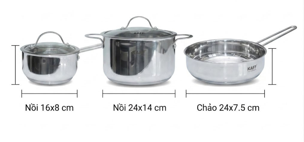 Bộ nồi KAFF KF-ST05304