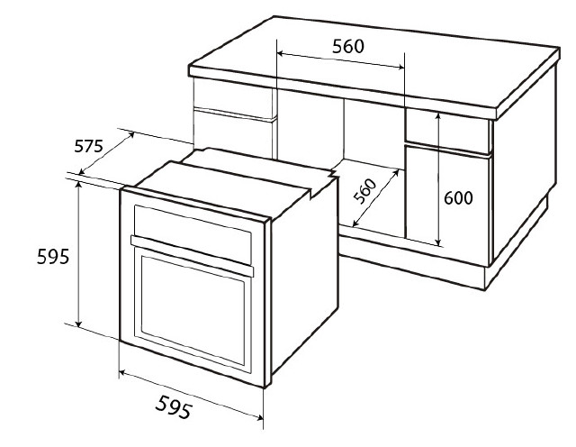 Lò nướng âm tủ KAFF KF-901 New