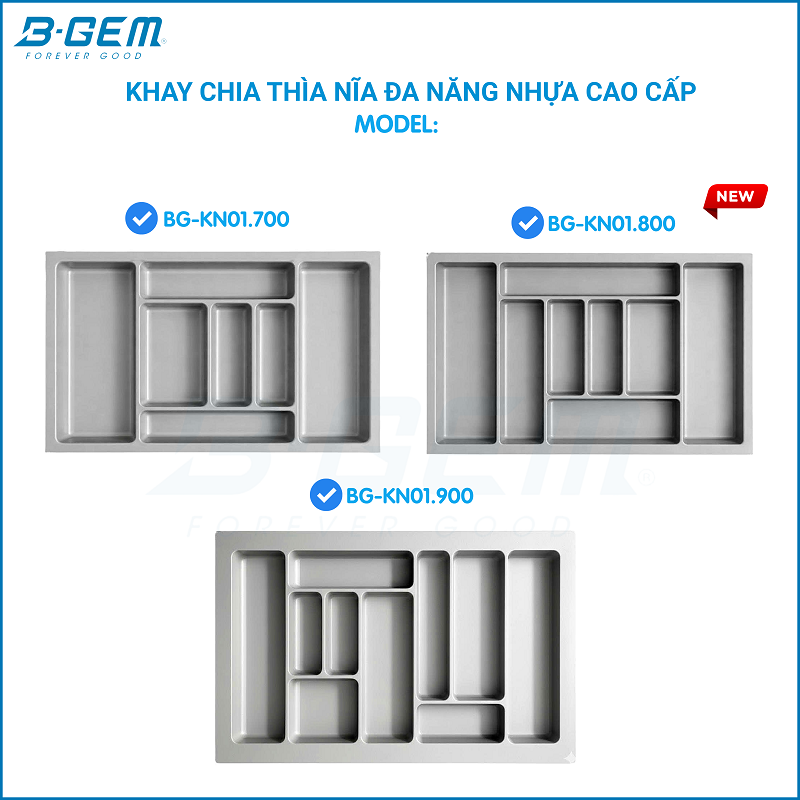 Khay Chia Thìa Nĩa B-gem BG-KN01.700 | KN01.800 | KN01.900