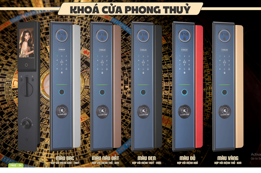 Khóa Điện Tử KASSLER KL-808 CNC GOLD APP Tuya