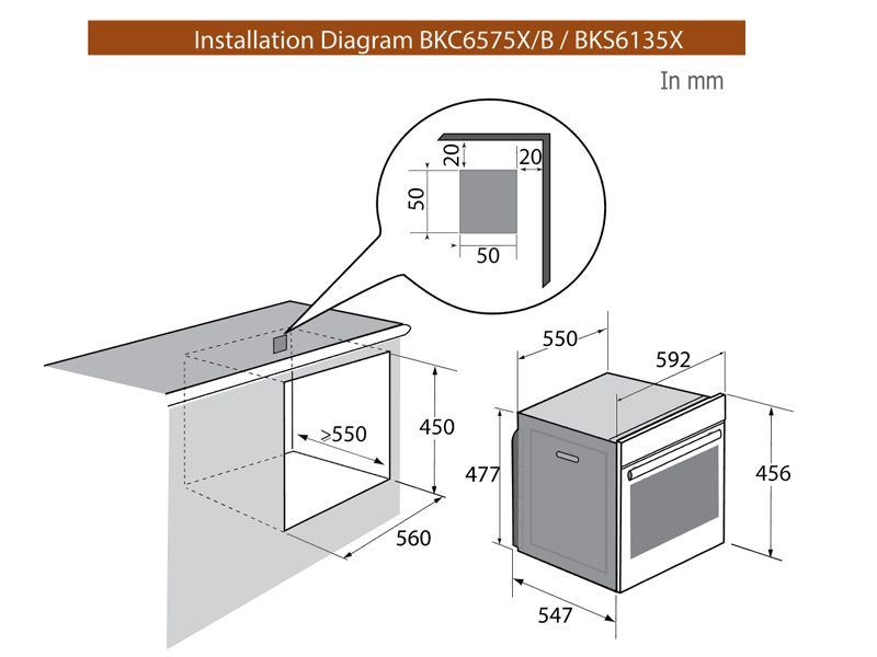 Lò Vi Sóng Brandt BKS6135B
