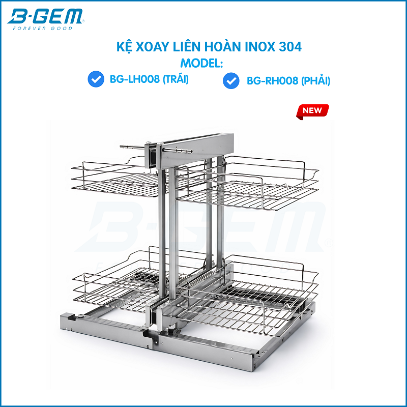 Kệ Xoay Liên Hoàn B-gem BG-LH008 | RH008