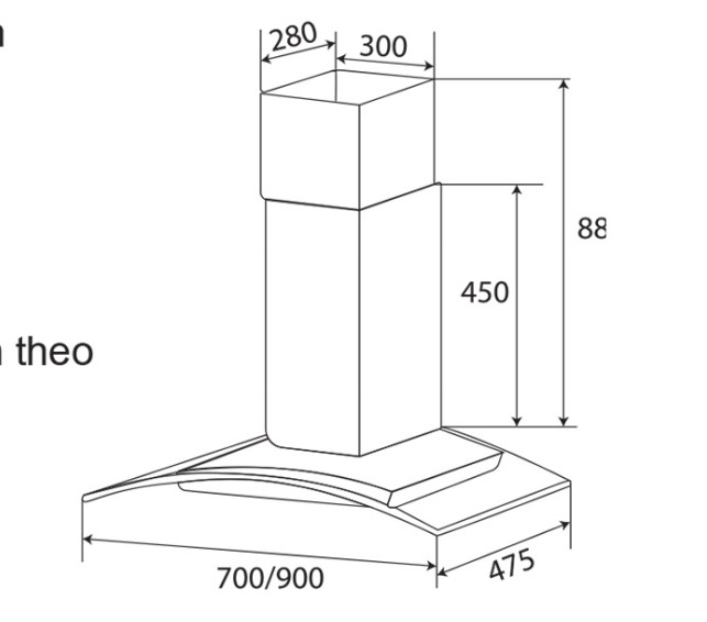 Máy Hút Mùi Kaff KF-GB705