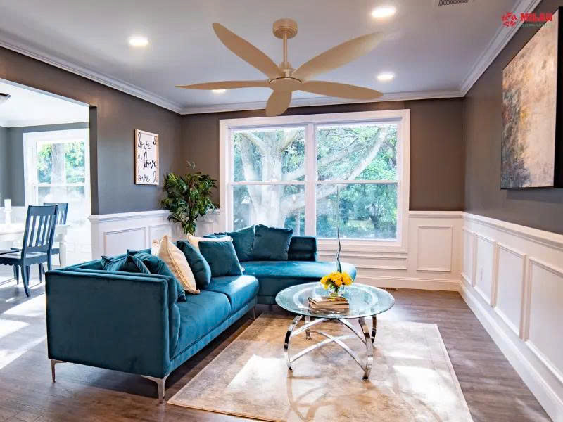 Quạt Trần FENGYE-MILAN 586 Màu Đồng Cát