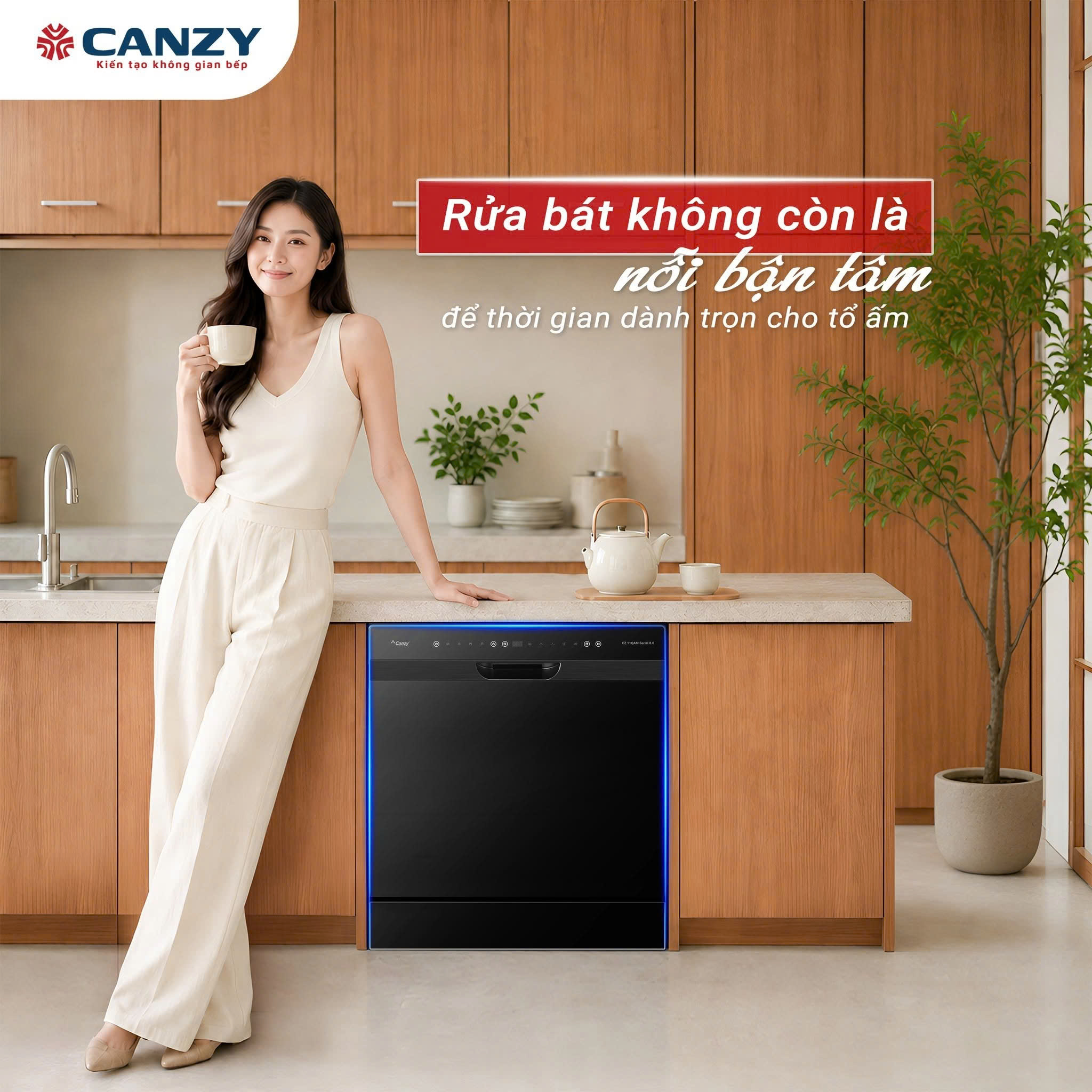Máy Rửa Bát Canzy CZ-11QAM Serial 8.0