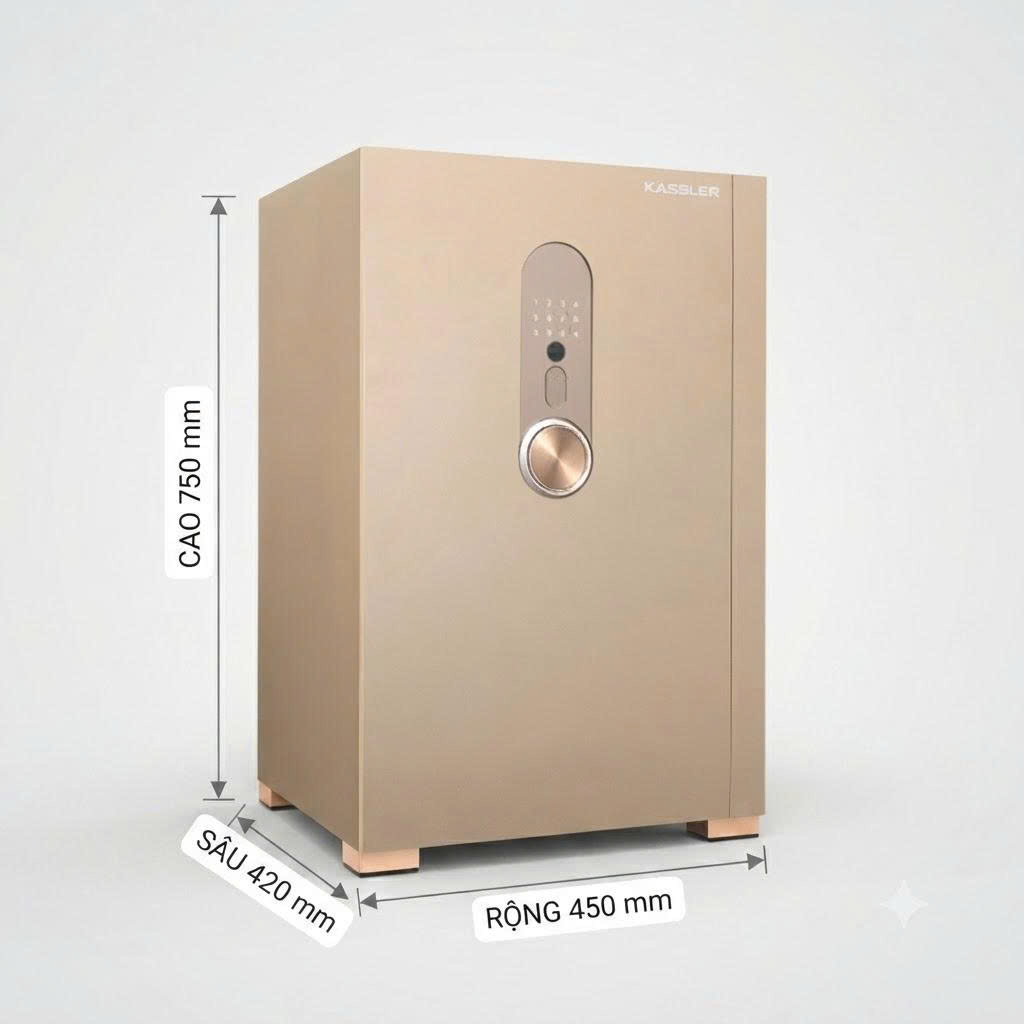Két Sắt Thông Minh KASSLER KL-75H8 Gold Sand