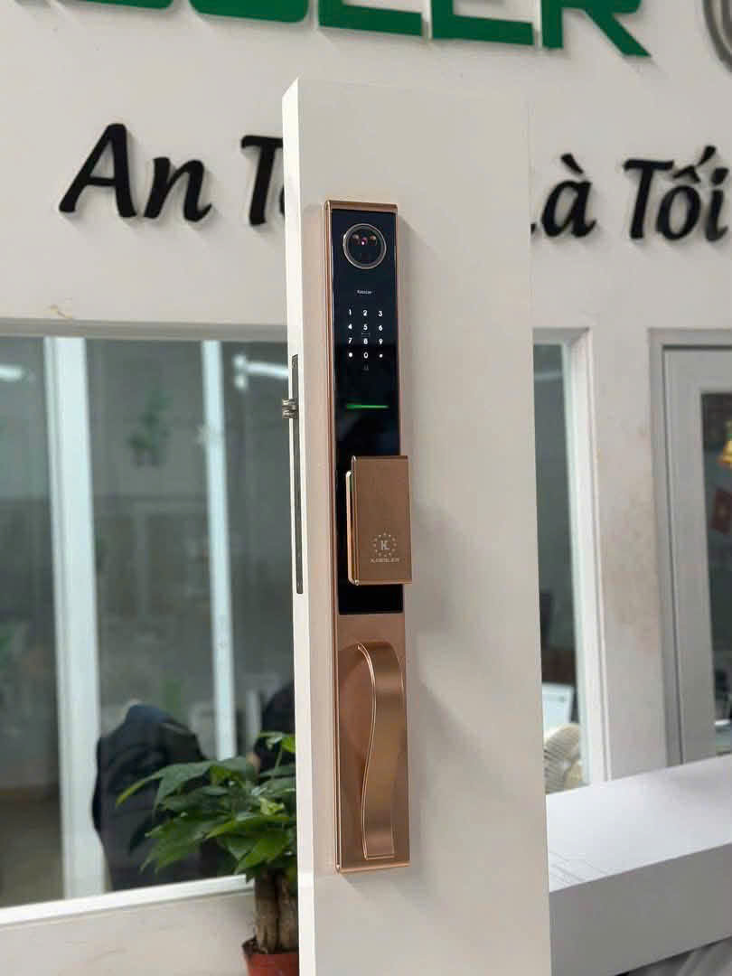 Khóa Cửa Điện Tử KASSLER KL-988 CNC CHAMPAGNE GOLD APP Tuya