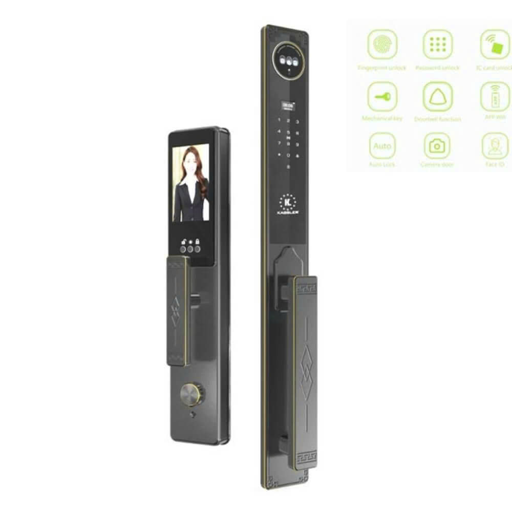 Khóa Cửa Điện Tử KASSLER KL-968 CNC BLACK Usmart go