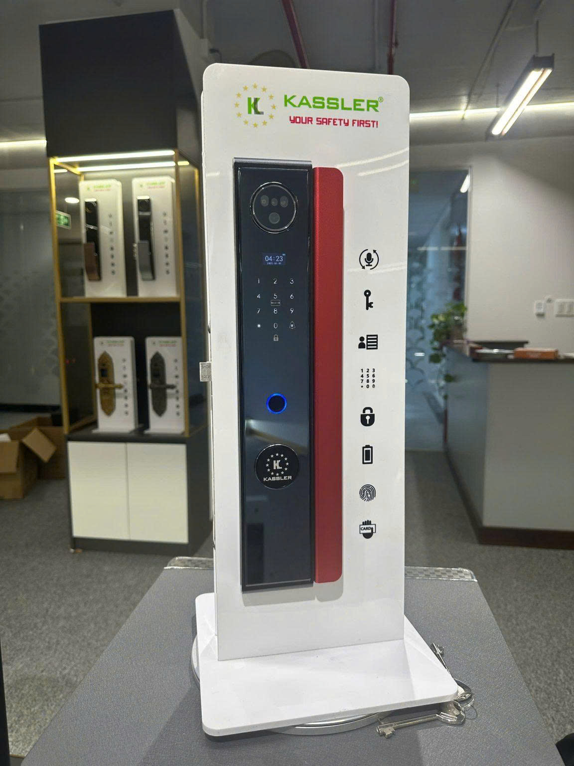 Khóa Điện Tử KASSLER KL-808 CNC RED APP Tuya