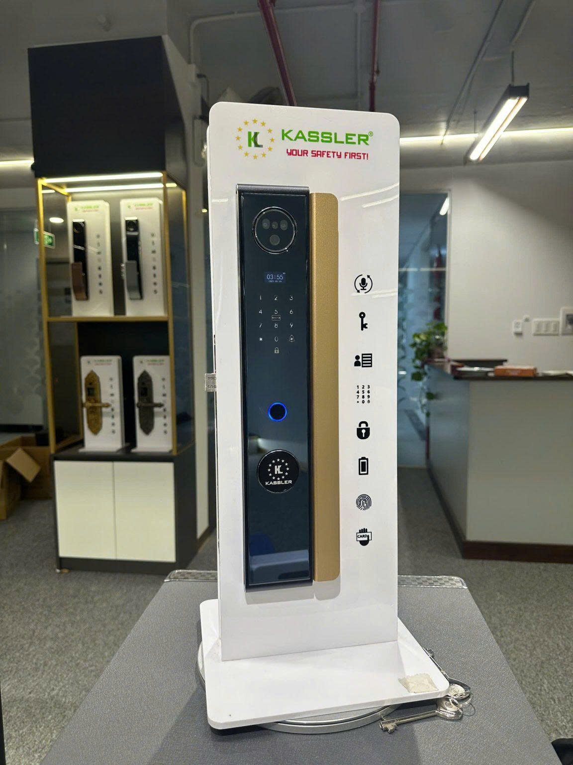 Khóa Điện Tử KASSLER KL-808 CNC GOLD APP Tuya