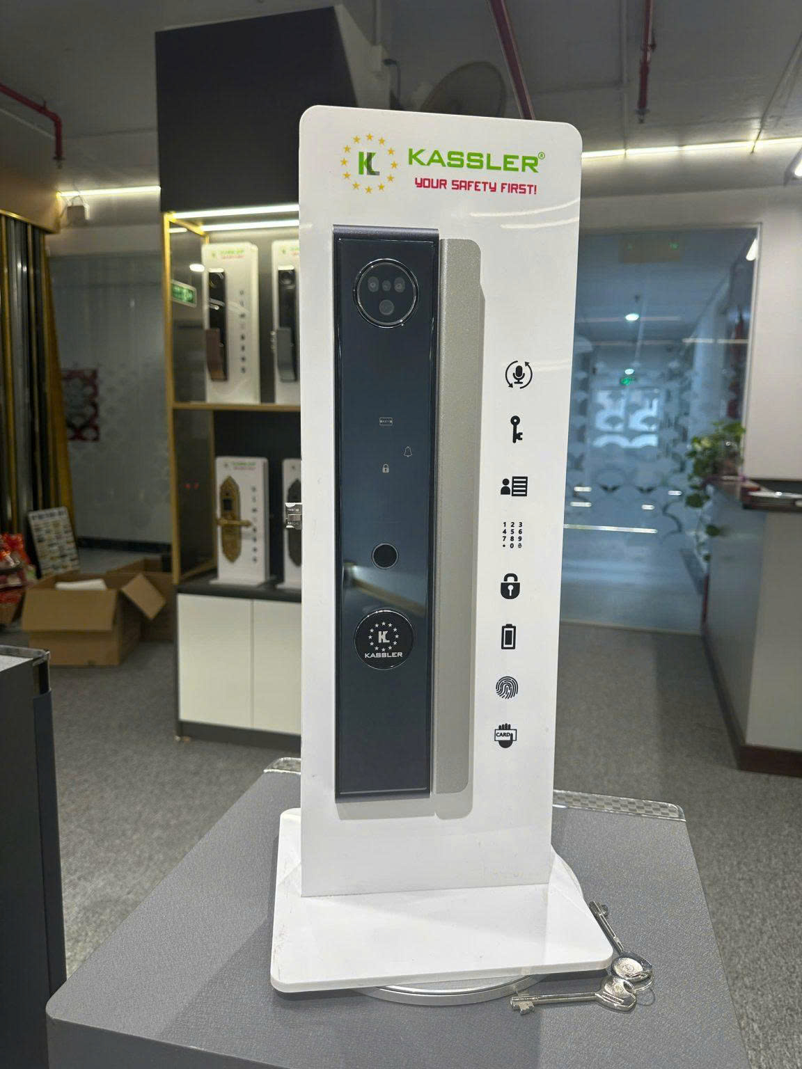 Khóa Điện Tử KASSLER KL-808 CNC SILVER APP Tuya