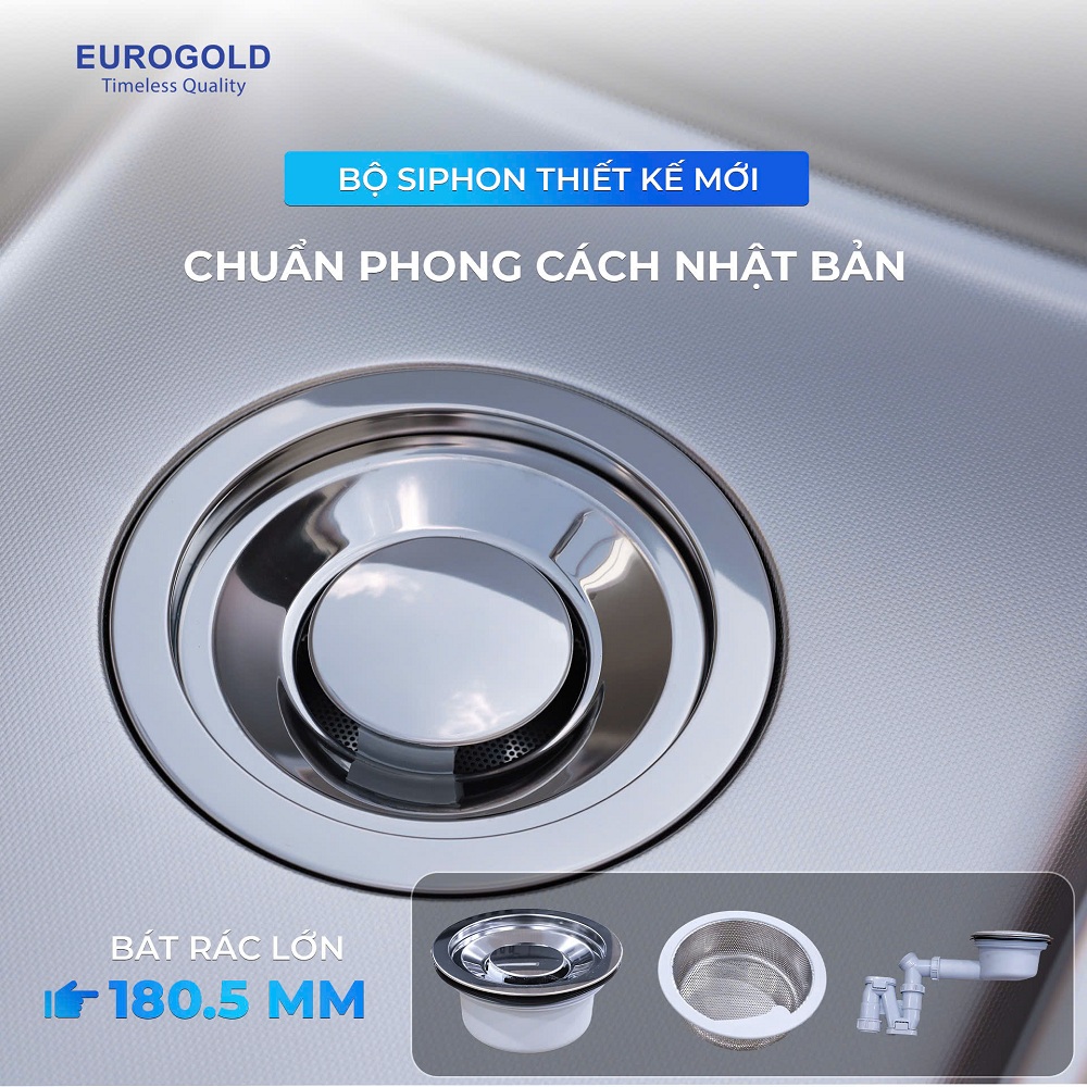 Chậu rửa bát EUROGOLD EUD17845JB