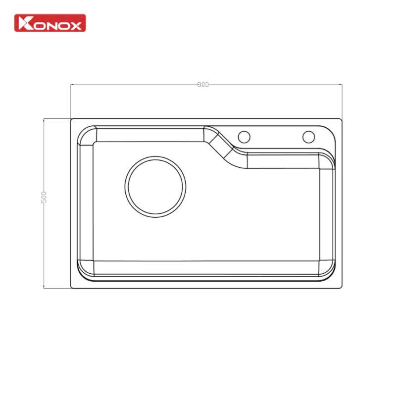 Chậu rửa KONOX Tari Smart 8050