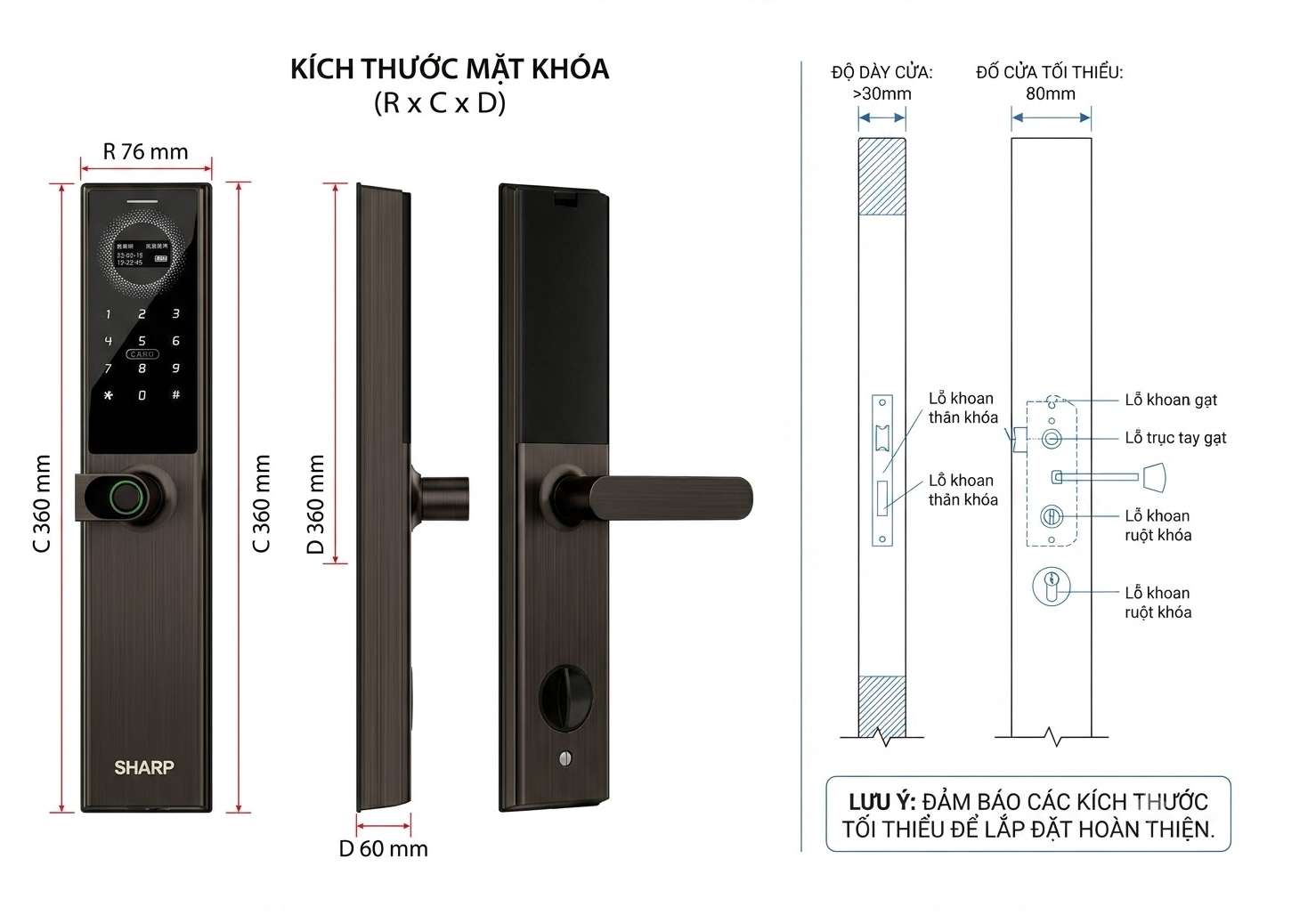 Khóa điện tử SHARP A3-B