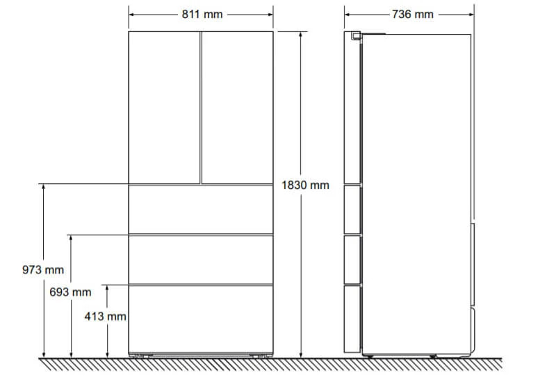 Tủ Lạnh Kiểu Pháp BOSCH HMH.KFN86AA76J | Serie 6