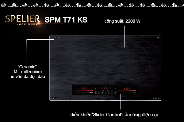 Bếp Từ Đôi SPELIER SPM-T71KS