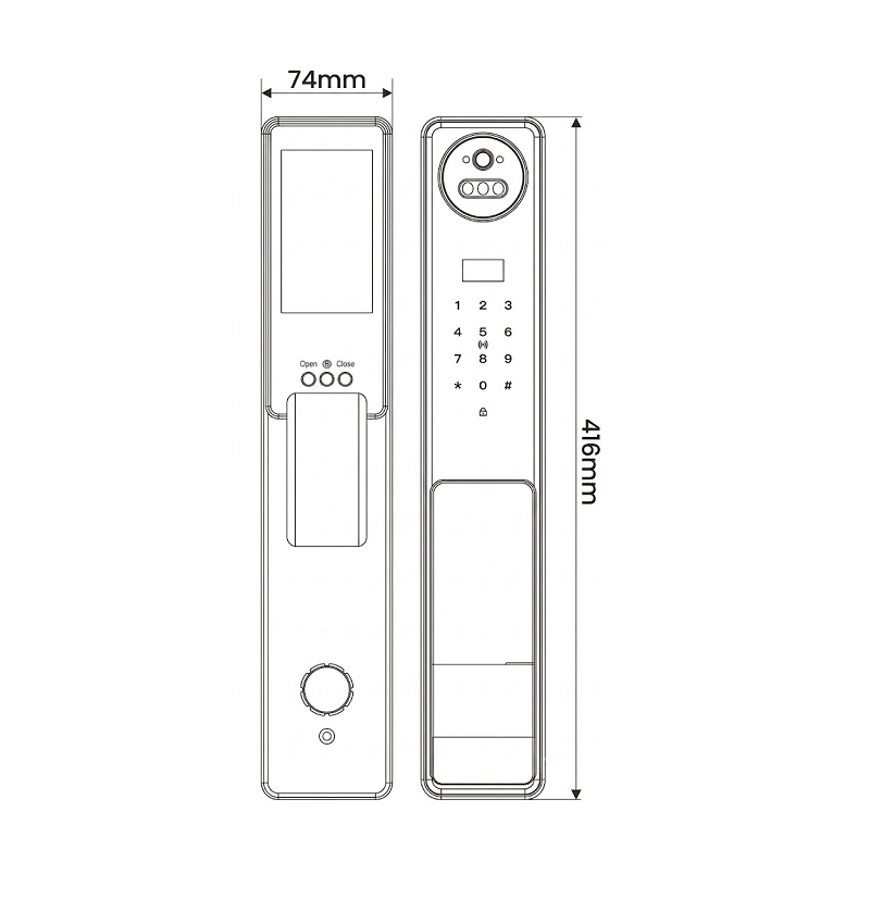 Khóa Điện Tử KASSLER KL-868 CNC BLUE GREY APP