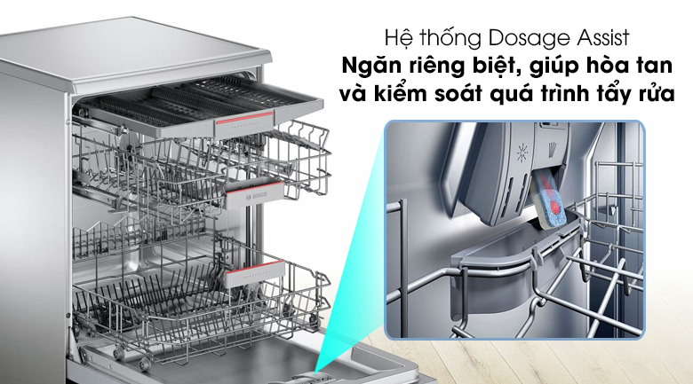 Máy rửa chén BOSCH HMH.SMS46MI01G | Serie 4