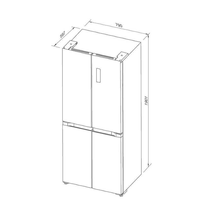 Tủ Lạnh Kitchen-Fit Malloca MF-428SBI