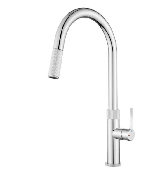 Vòi nóng lạnh đồng thau đồng thau mạ PVD inox Malloca K1090SS