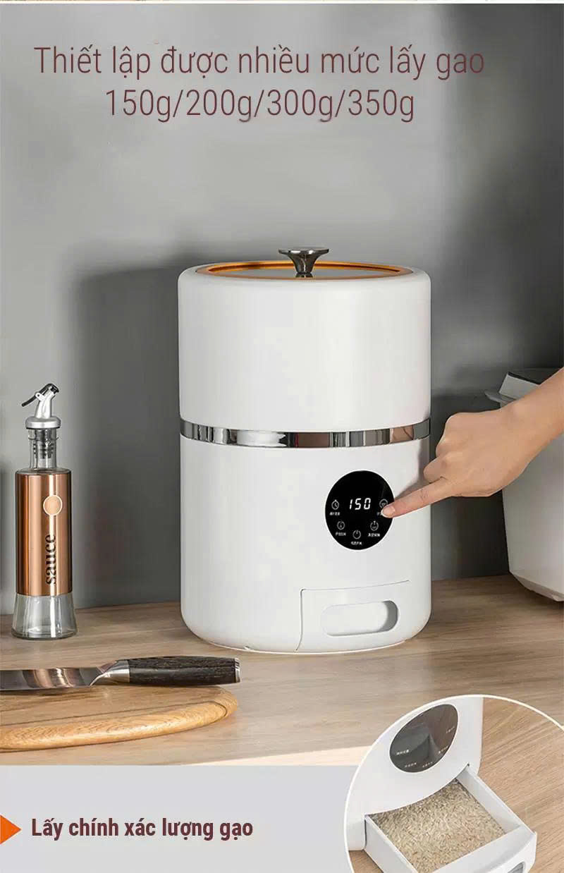 Thùng gạo chân không 5kg EUROGOLD S300T