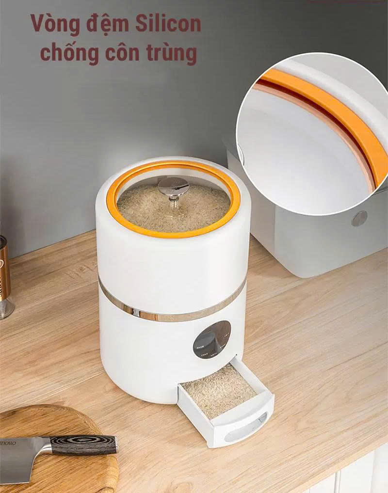 Thùng gạo chân không 5kg EUROGOLD S300T