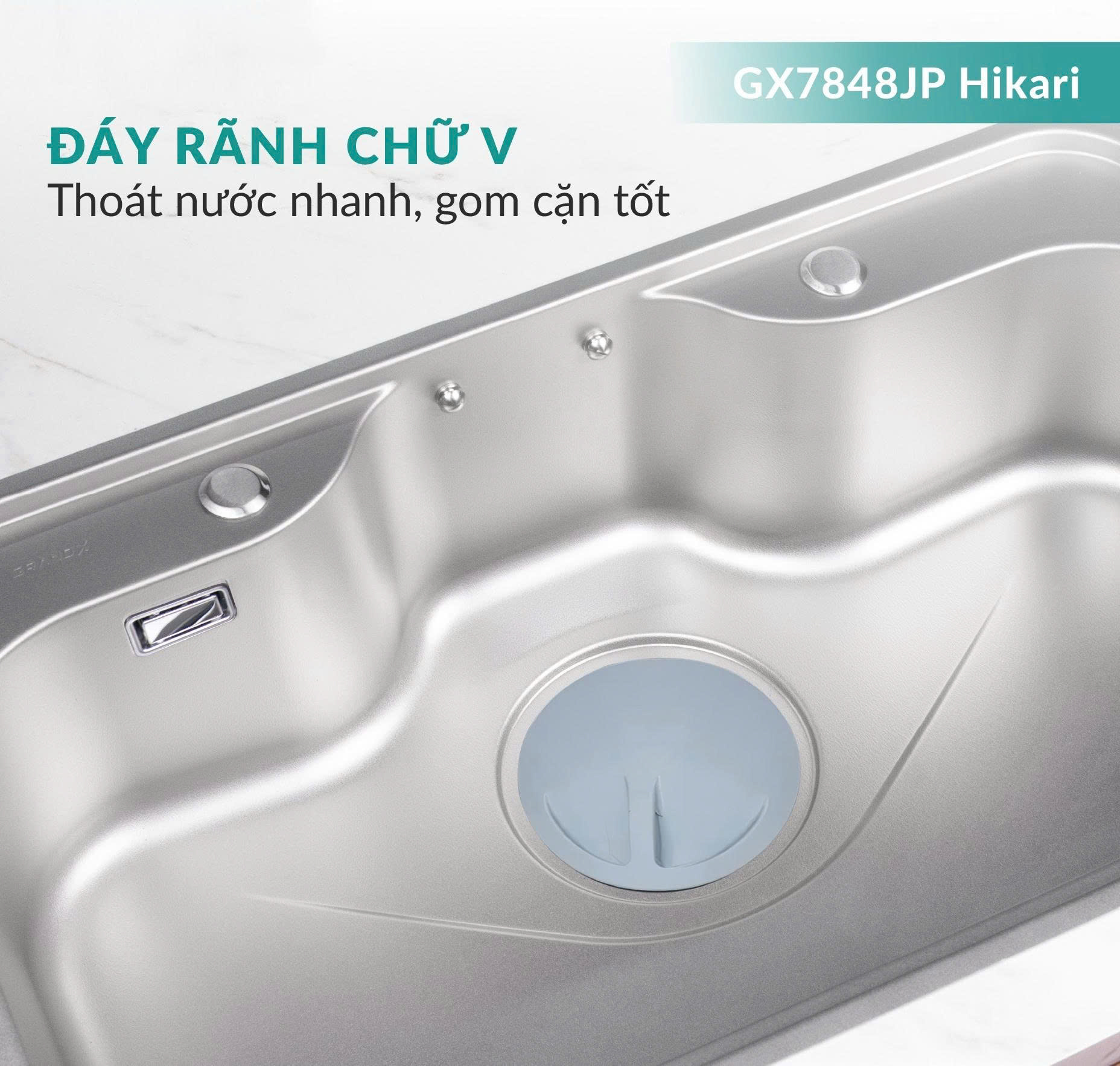 Chậu rửa GrandX GX7848JP Hikari